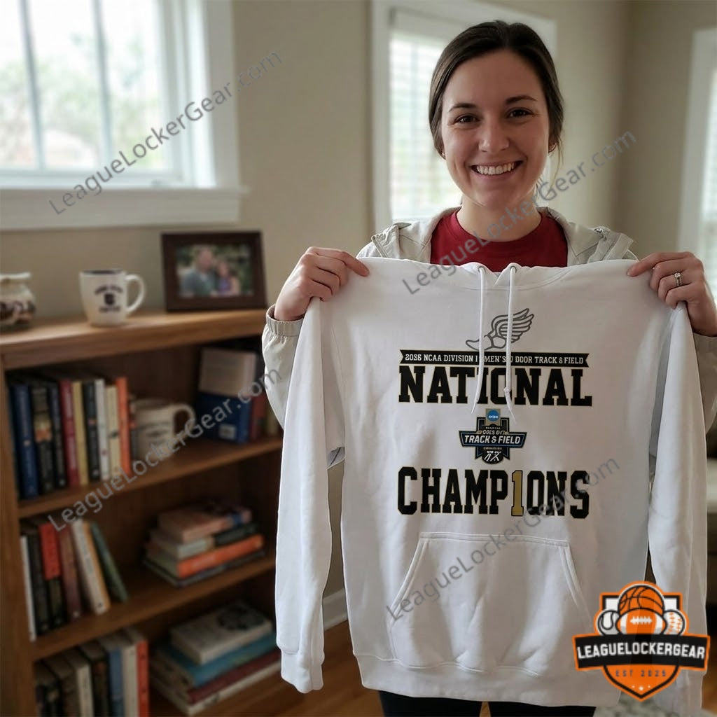 Arkansas Razorbacks 2026 DI Men's Outdoor Track & Field National Champions Hoodie - LeagueLockerGear
