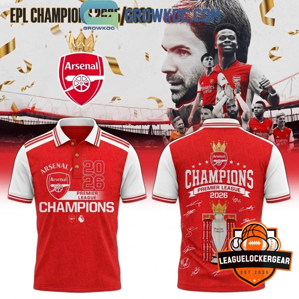 Arsenal Football Club Premier League Champions 2026 Hoodie - LeagueLockerGear