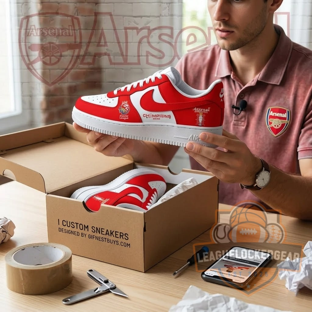 Arsenal Premier League Champions 25/26 Sneakers - LeagueLockerGear