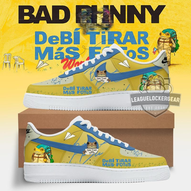 Bad Bunny DeBI TiRAR MAS FOToS World Tour 2026 AF1 Shoes - LeagueLockerGear