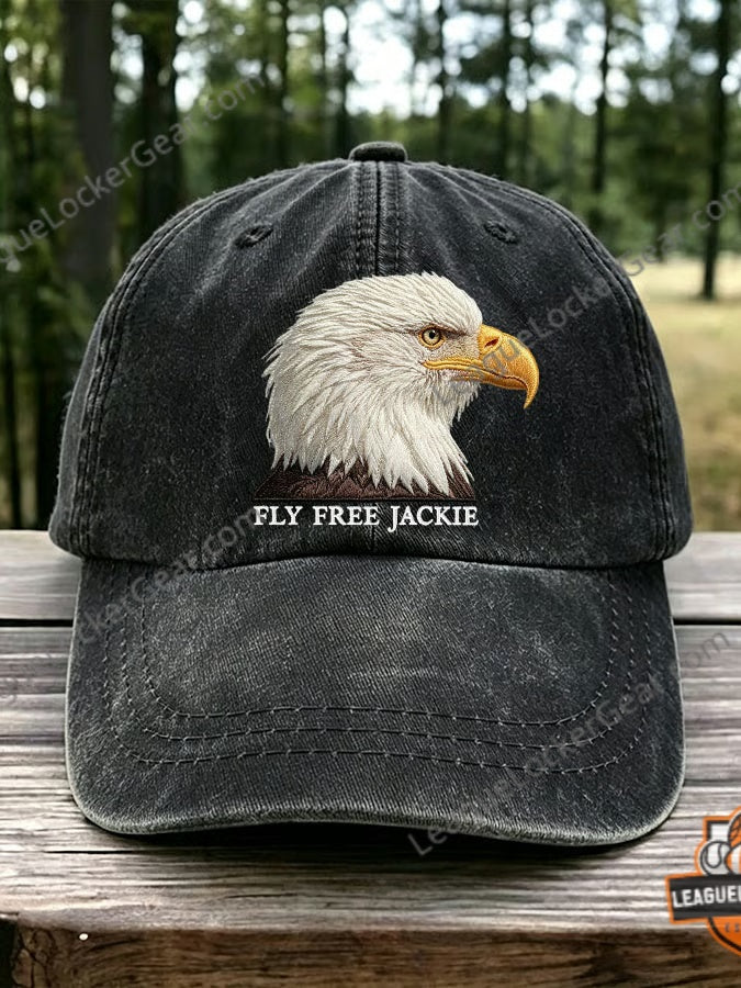 Bald Eagle Fly Free Jackie Hat - Big Bear Eagle Memorial