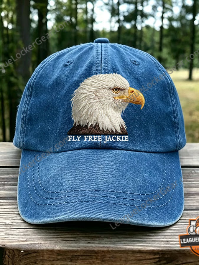 Bald Eagle Fly Free Jackie Hat - Big Bear Eagle Memorial