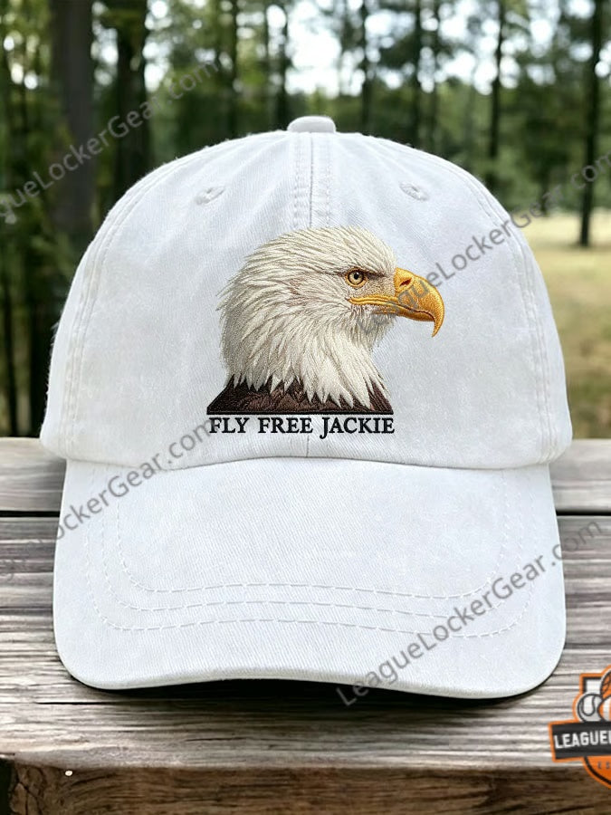 Bald Eagle Fly Free Jackie Hat - Big Bear Eagle Memorial
