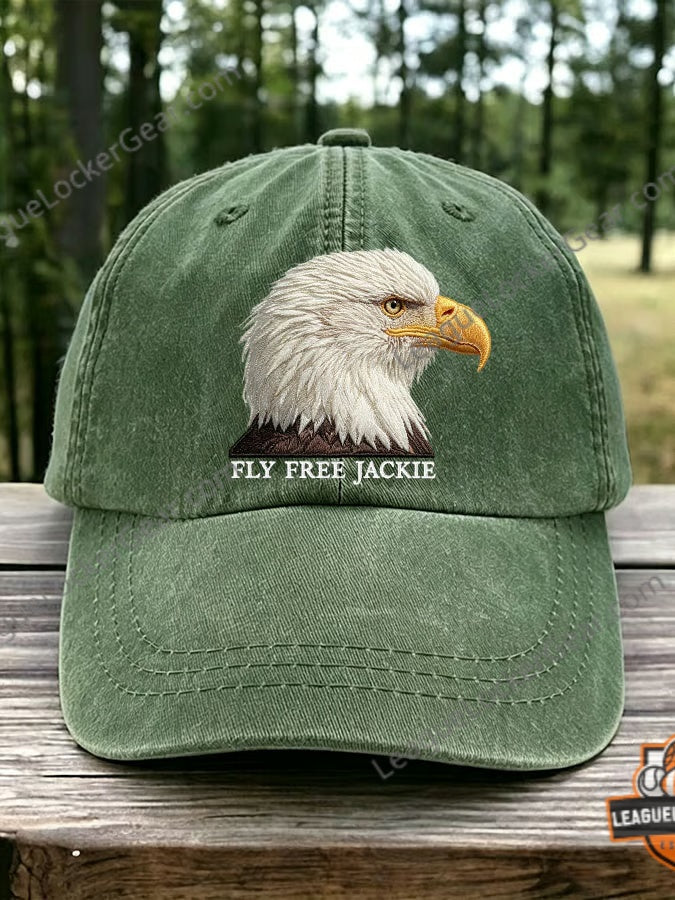 Bald Eagle Fly Free Jackie Hat - Big Bear Eagle Memorial