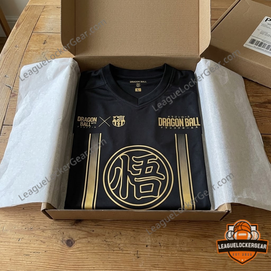 Barcelona Dragon Ball Goku Collaboration Football Jersey