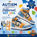 Bluey Autism Awareness Month High-Top Sneakers - LeagueLockerGear