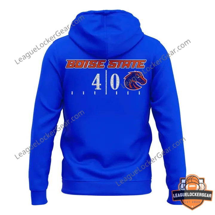 Boise State Broncos 40th Anniversary Football Hoodie T-Shirt S-5XL