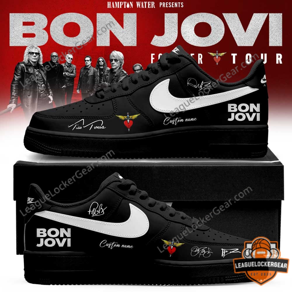 Bon Jovi Forever Tour Signed Custom Sneakers - LeagueLockerGear