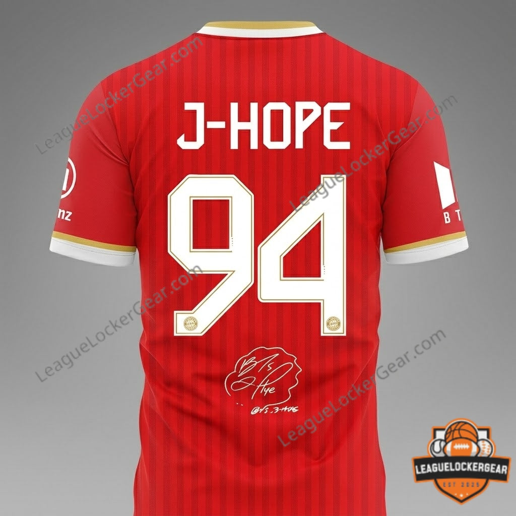 BTS FC Bayern Munich J-Hope World Tour Arirang Collaboration Jersey - LeagueLockerGear