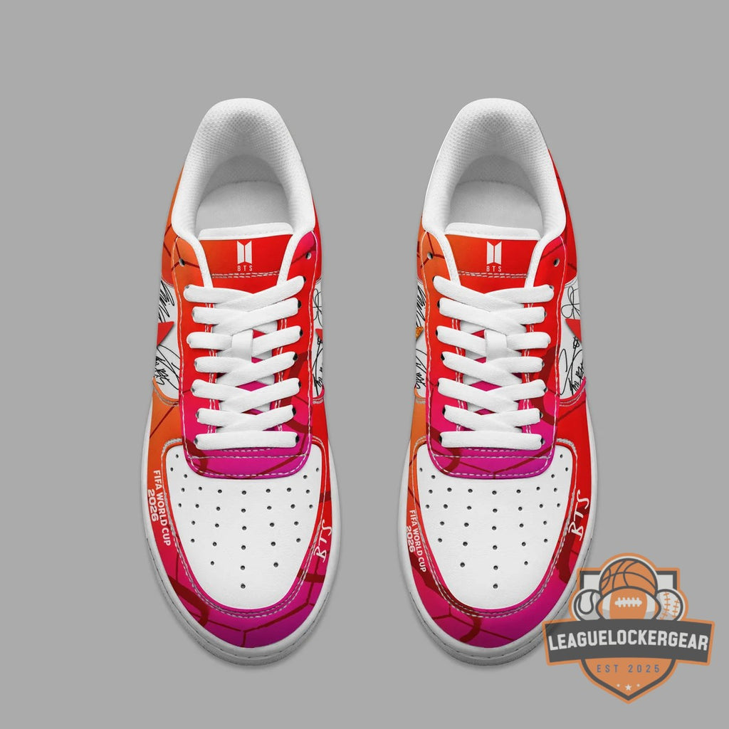 BTS FIFA World Cup 2026 Custom Nike Air Force 1 Shoes - LeagueLockerGear