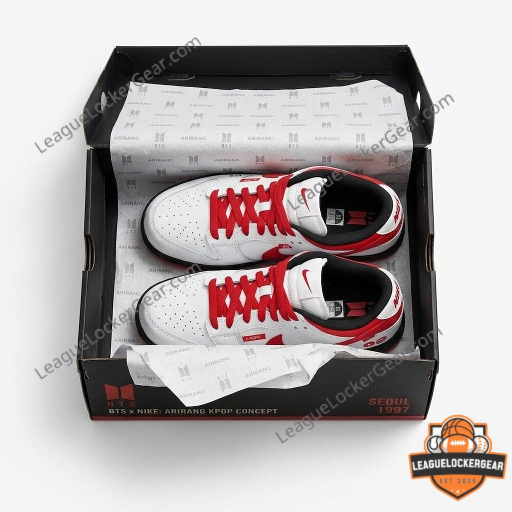 K-Pop BTS ARIRANG Nike Dunk Low Concept Sneakers - LeagueLockerGear