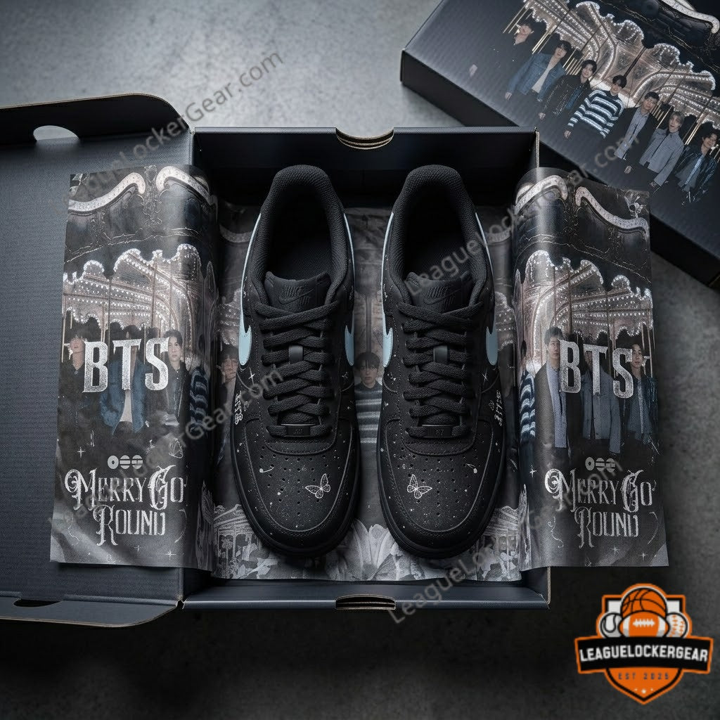 BTS Special Arirang Merry Go Round 2026 Air Force 1 Shoes - LeagueLockerGear