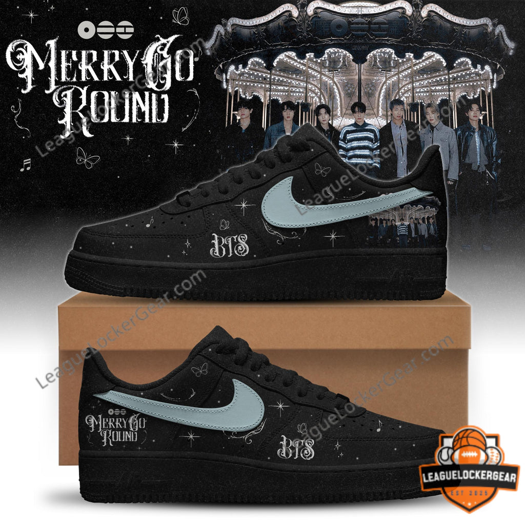 BTS Special Arirang Merry Go Round 2026 Air Force 1 Shoes - LeagueLockerGear