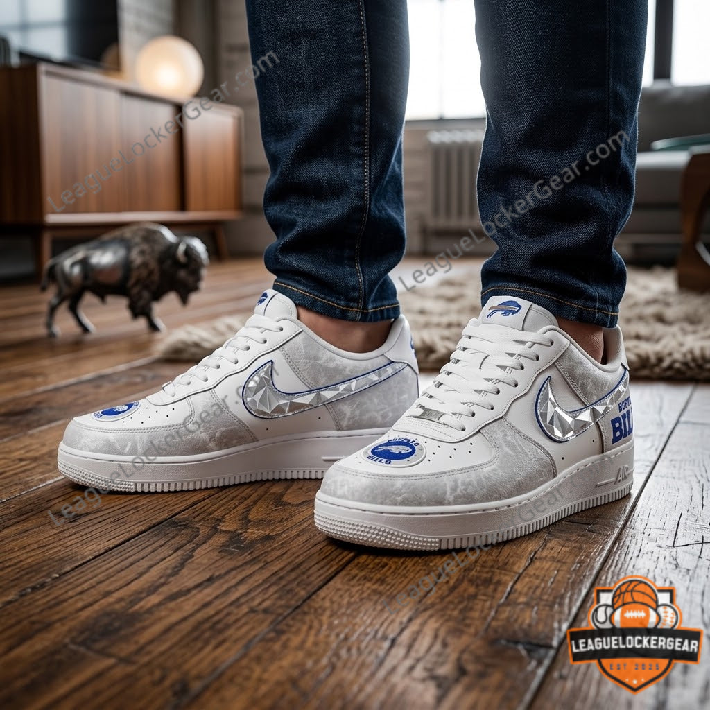 Buffalo Bills 2026 Rivalries Cold Front Air Force 1 Sneakers - LeagueLockerGear