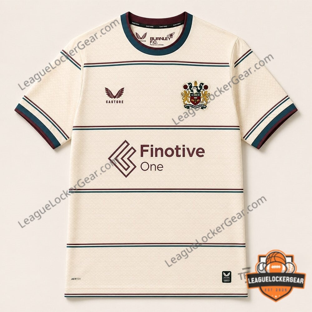 JJ Watt Burnley Football Club 2026-27 Away Kit Football Jersey - LeagueLockerGear