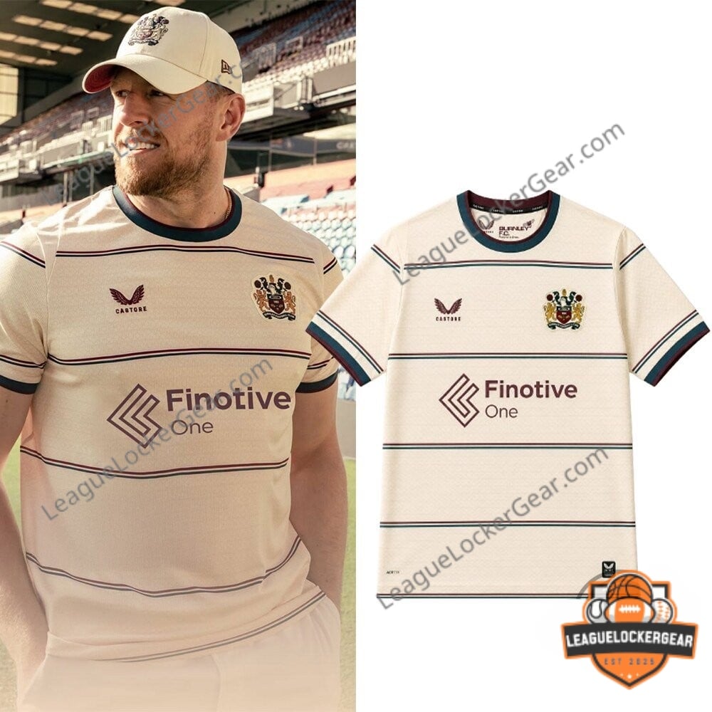 JJ Watt Burnley Football Club 2026-27 Away Kit Football Jersey - LeagueLockerGear