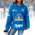Personalized Los Angeles Dodgers Women's Thick Waffle Knit Hoodie | Buy for only at THK BUY