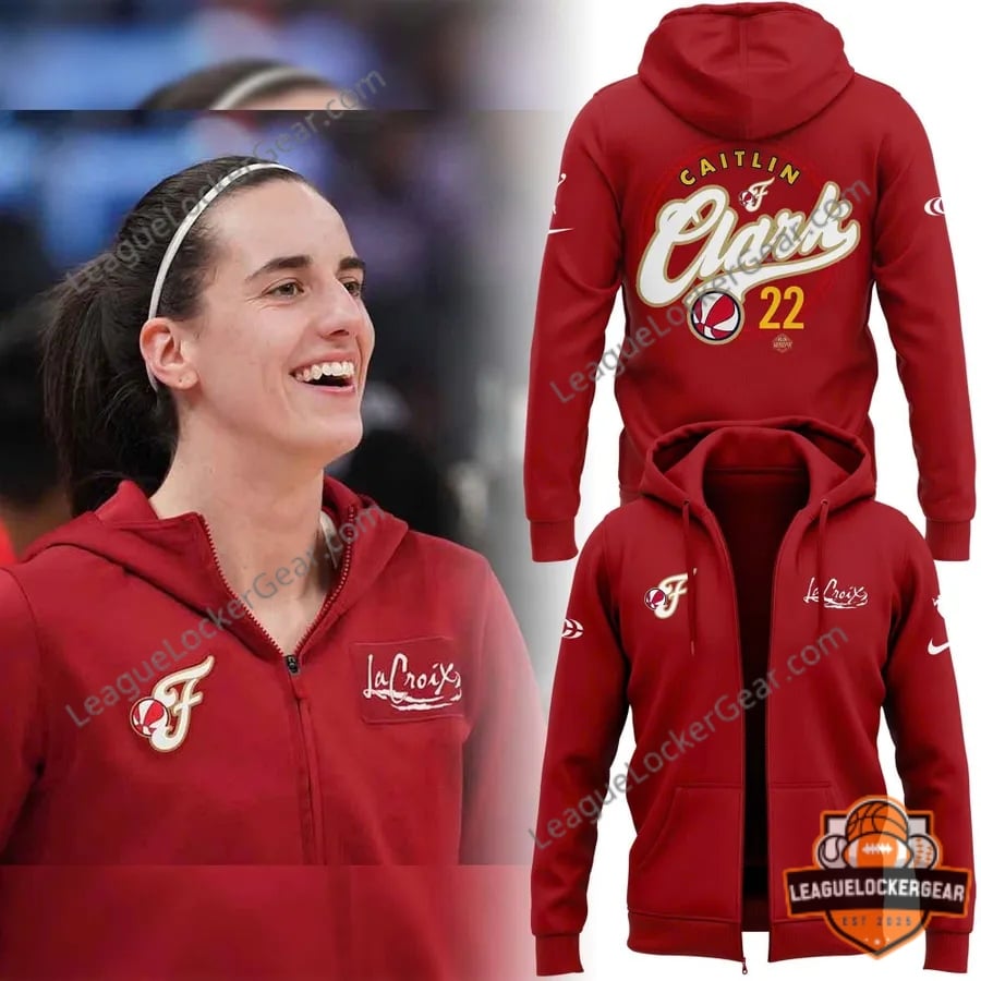 Indiana Fever 2026 Caitlin Clark Zip Hoodie - LeagueLockerGear