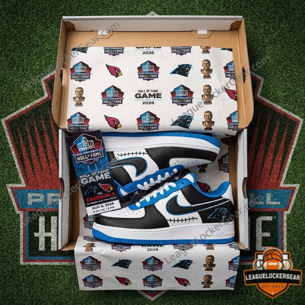 Carolina Panthers Hall of Fame Game 2026 Nike Air Force 1 Shoes - LeagueLockerGear