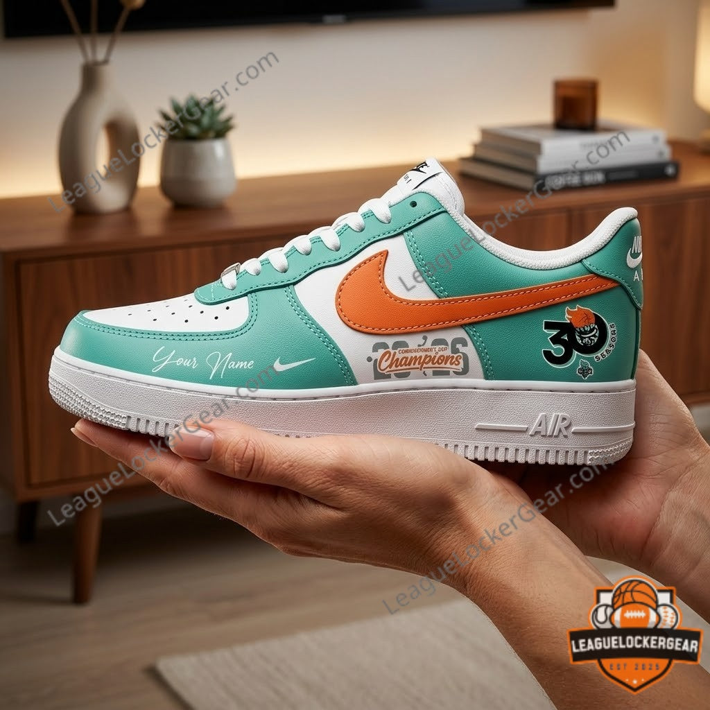 NY Liberty 2026 WNBA Commissioner Cup Champions AF1 Sneakers - LeagueLockerGear