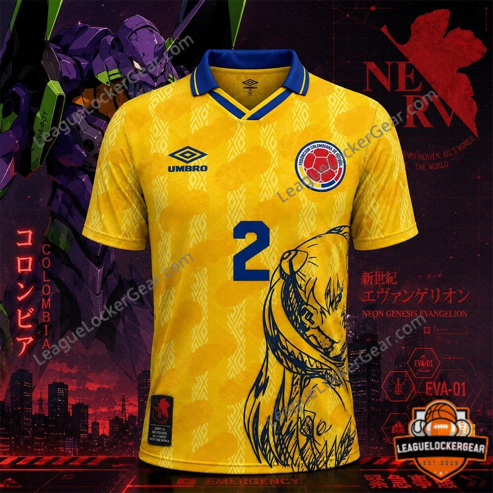 Colombia x Neon Genesis Evangelion World Cup 2026 Jersey - LeagueLockerGear