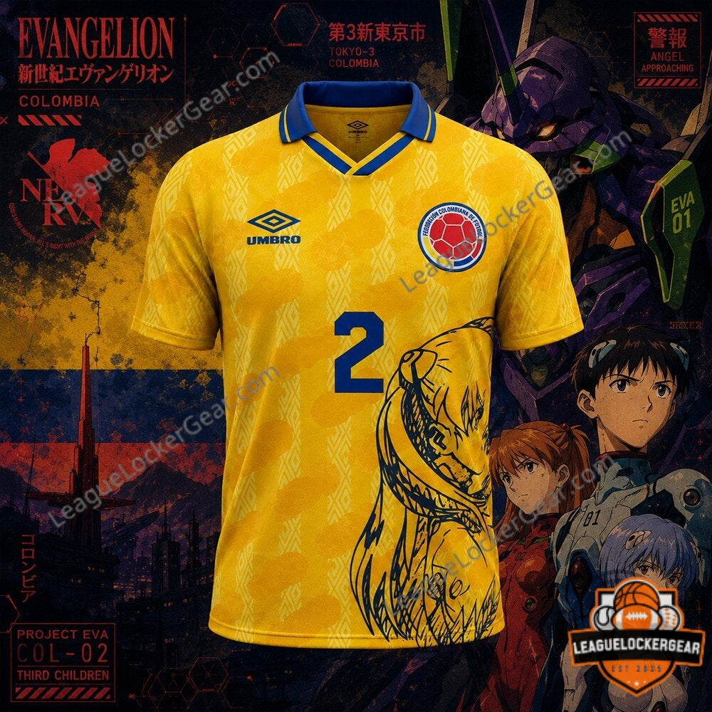 Colombia x Neon Genesis Evangelion World Cup 2026 Jersey - LeagueLockerGear