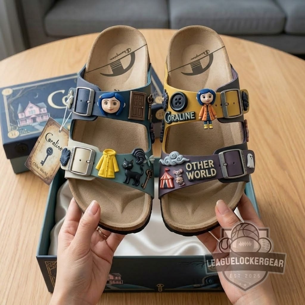 Coraline Other World Custom Sandals With Charms - LeagueLockerGear