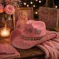 Dolly Parton 1946–2026 Tribute Pink Rhinestone Cowboy Hat - LeagueLockerGear