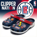 LA Clippers NBA Crocs Clogs – “Clipper Nation” Tenacious Sport Slides - LeagueLockerGear