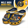 Denver Nuggets NBA Crocs Clogs – “Mile High” Blue Gold Elevated Jibbitz Set - LeagueLockerGear
