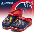 Washington Wizards NBA Crocs Clogs – “DC Above All” Magical Capital Fan Footwear - LeagueLockerGear