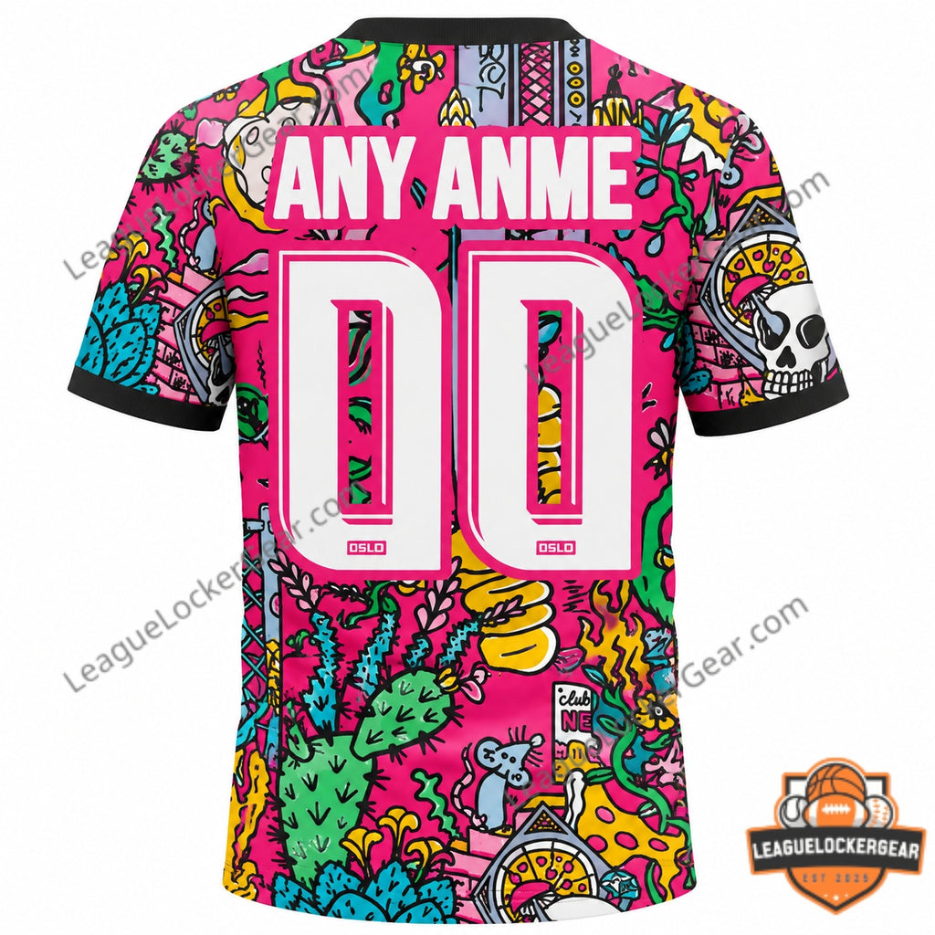 Custom New Mexico United Meow Wolf Football Jersey