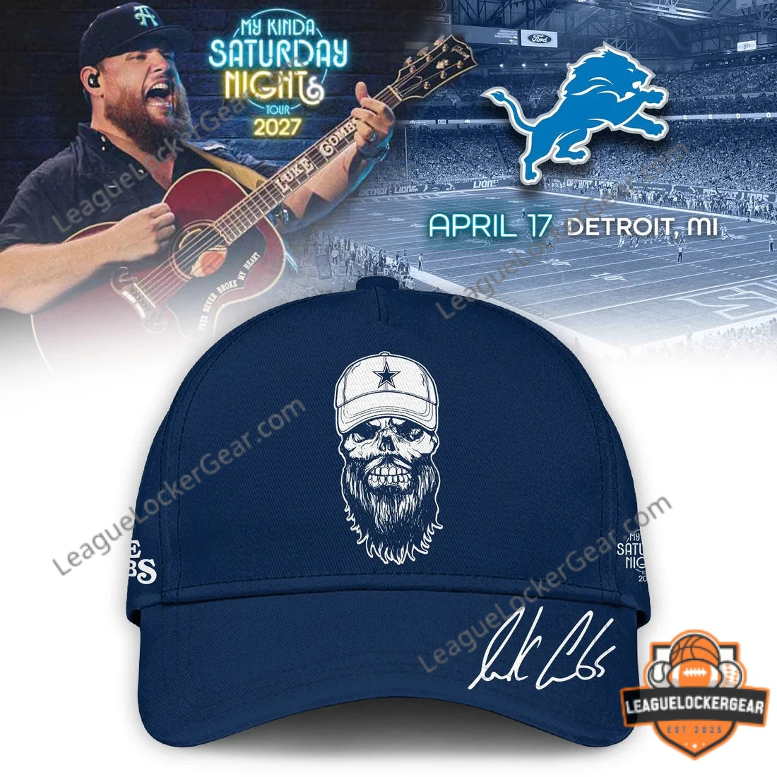 Dallas Cowboys Luke Combs My Kinda Saturday Night Tour 2027 Football J