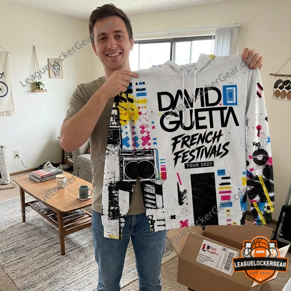 David Guetta French Festivals Tour 2027 Hoodie - LeagueLockerGear