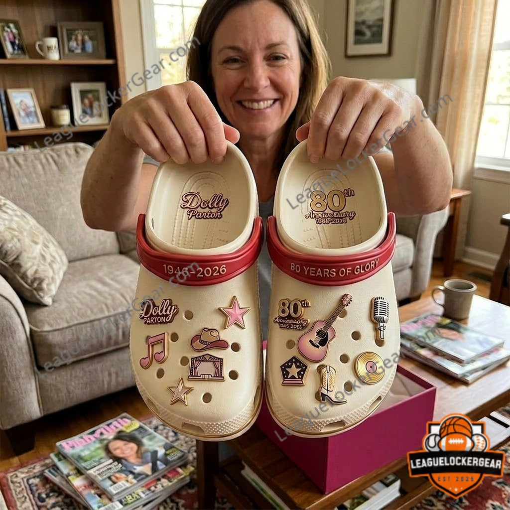 Dolly Parton 80th Anniversary 1946-2026 Crocs - LeagueLockerGear