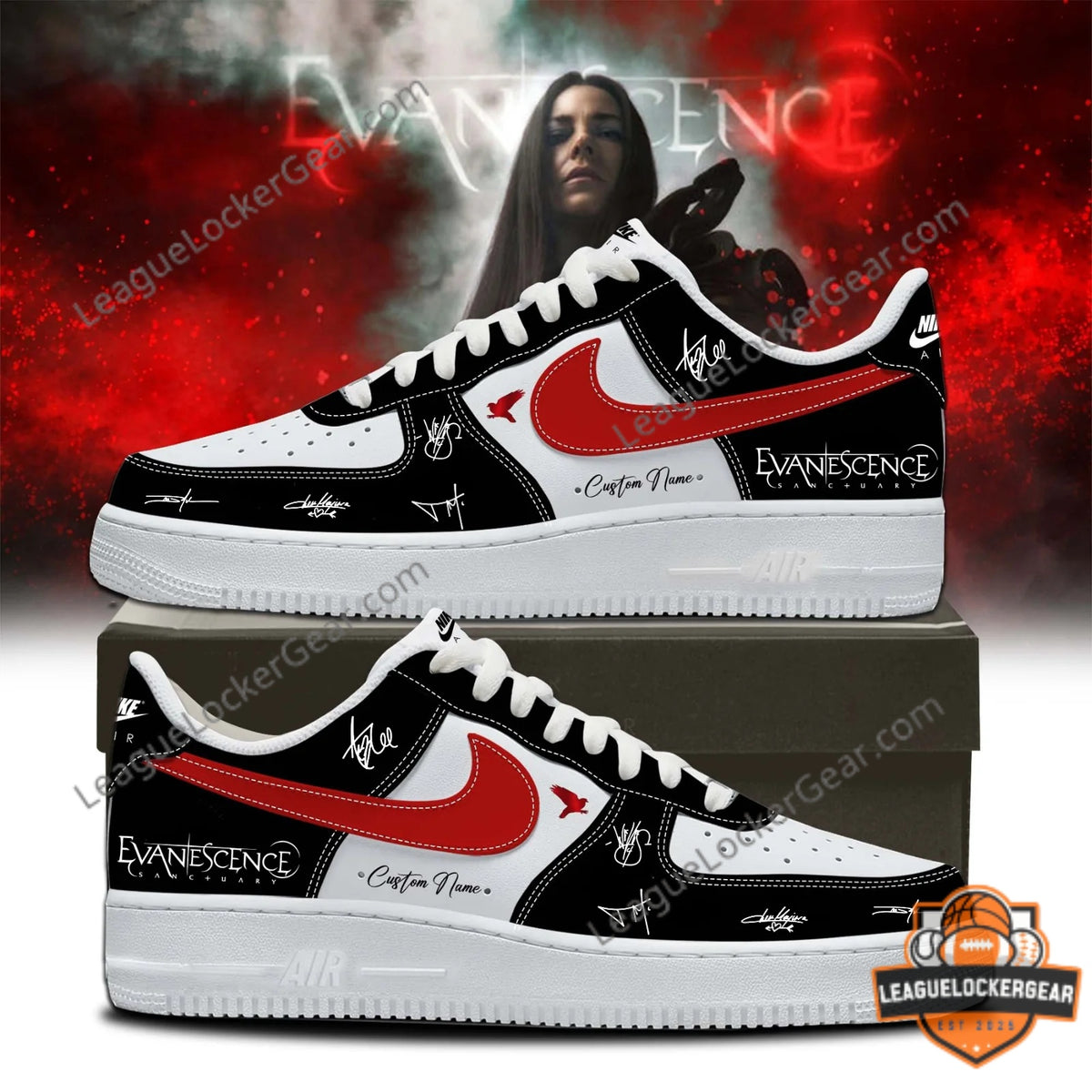 Evanescence x World Tour 2026 Air Force 1 Shoes - LeagueLockerGear