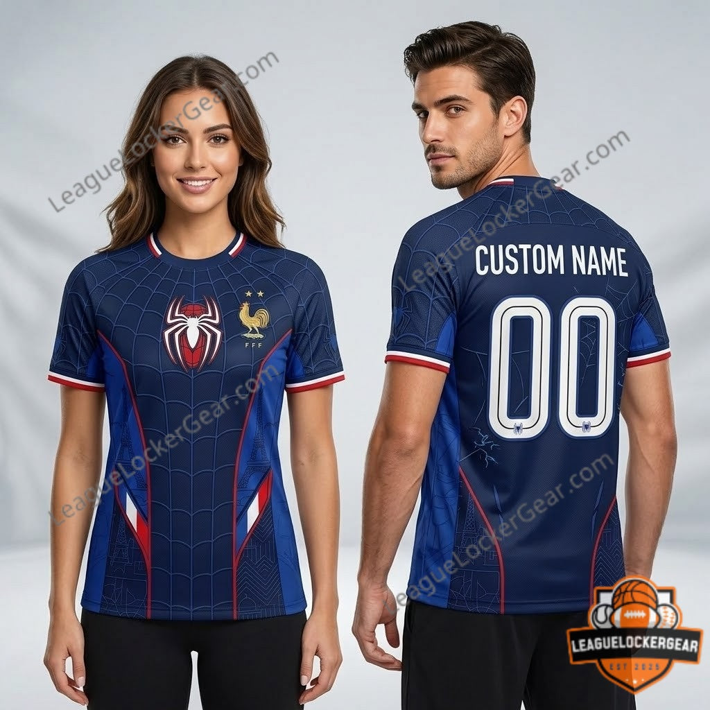 France World Cup 2026 x Spider-Man Soccer Jersey - LeagueLockerGear