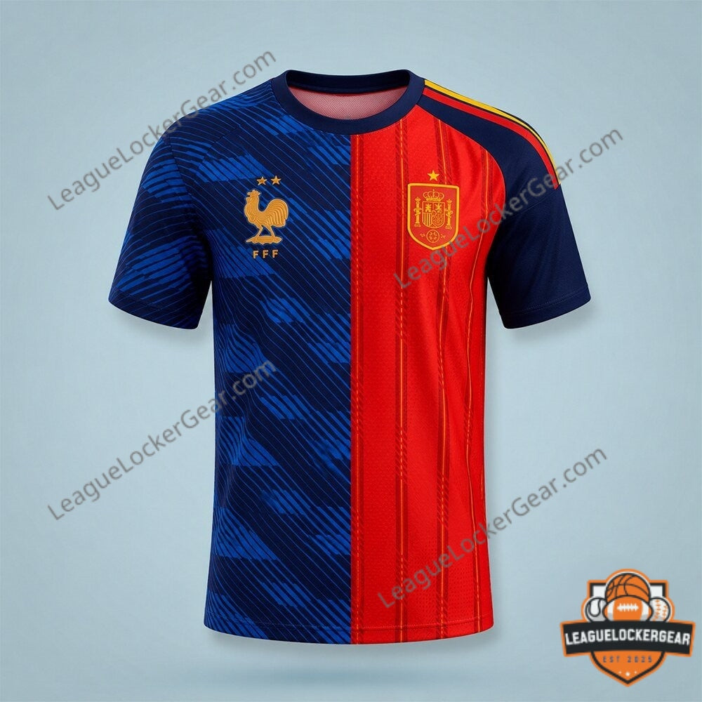 France vs Spain World Cup 2026 Football Jersey - LeagueLockerGear