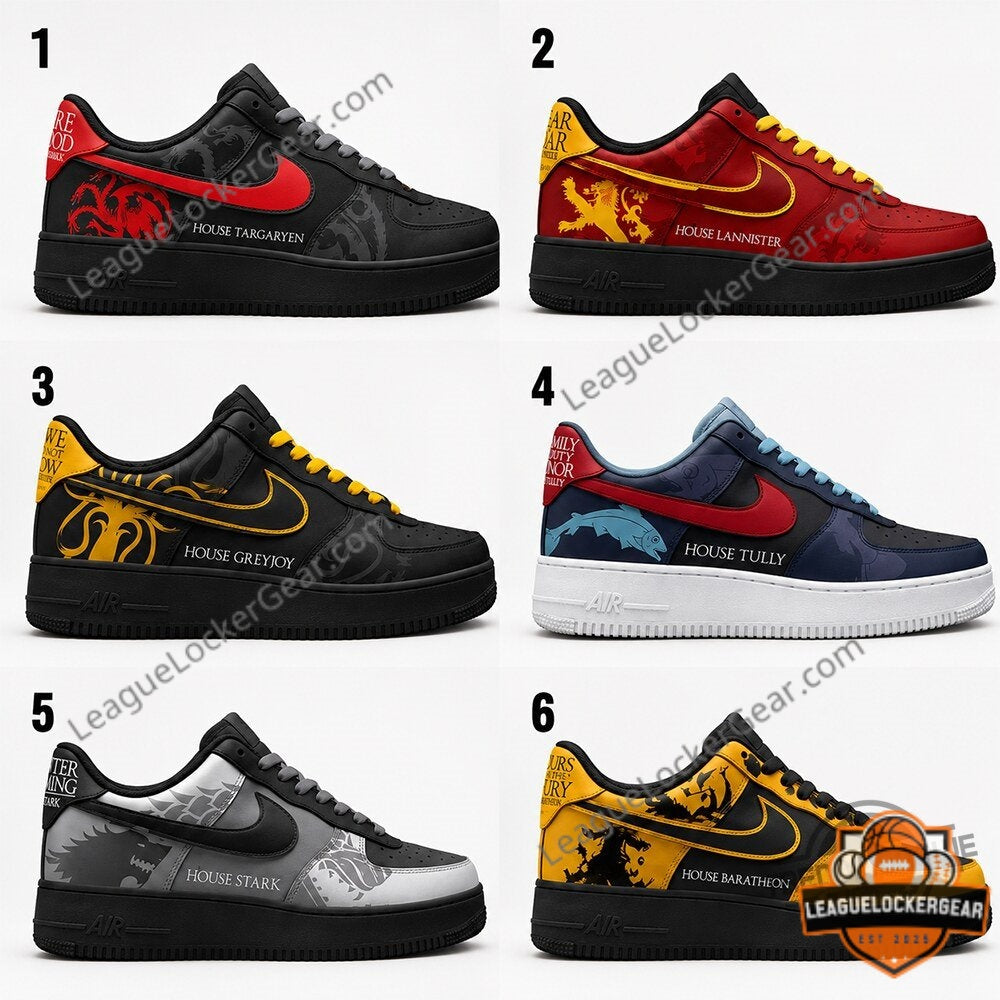 Game of Thrones House Of Targaryen Lannister Greyjoy Sneakers - LeagueLockerGear