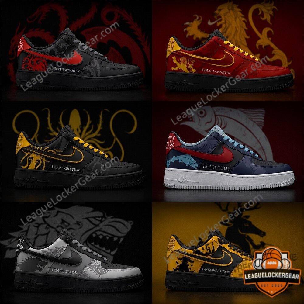 Game of Thrones House Of Targaryen Lannister Greyjoy Sneakers - LeagueLockerGear
