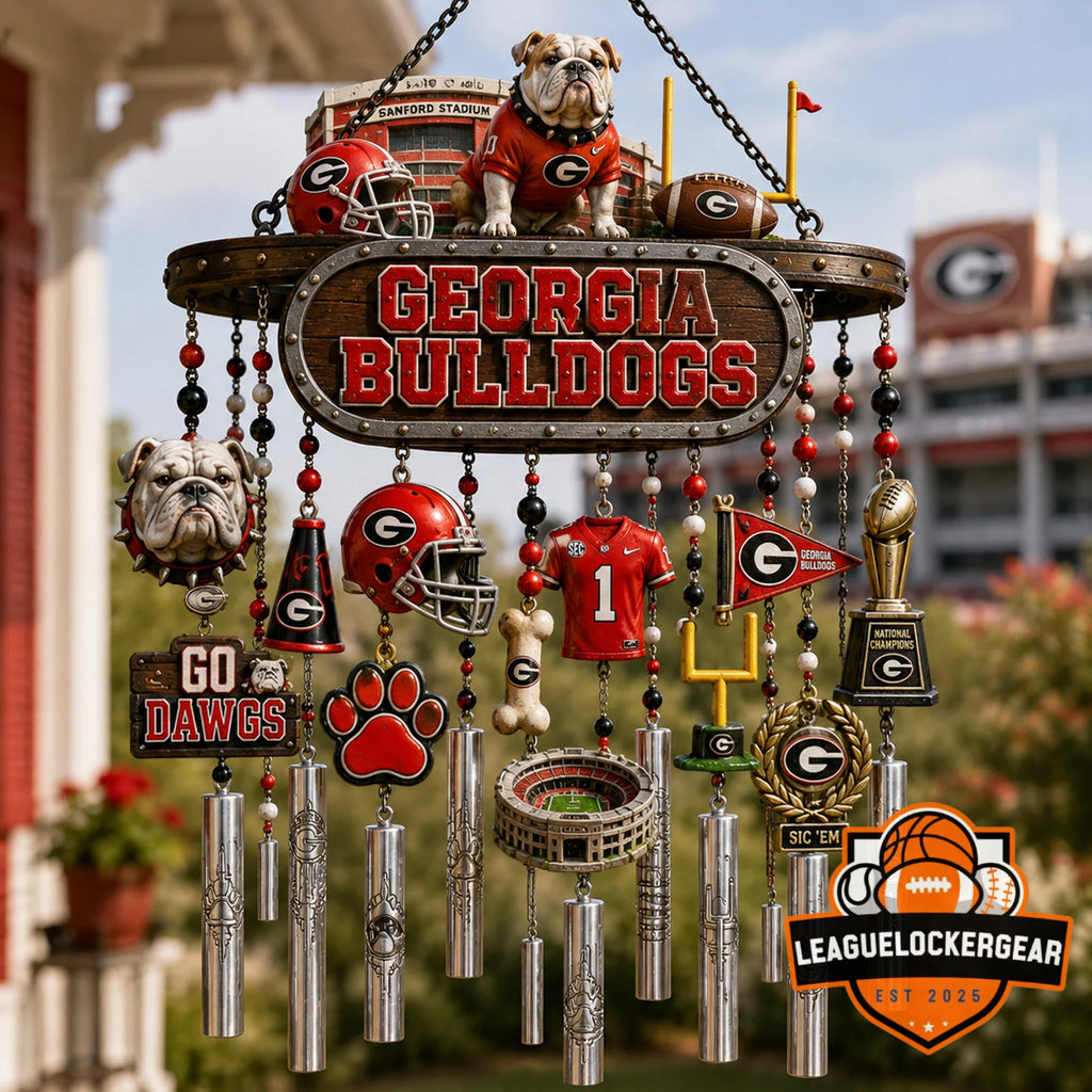 Georgia Bulldogs National Champions Wind Chimes - LeagueLockerGear