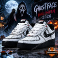 Ghostface Halloween 2026 Nike Air Force 1 Sneakers - LeagueLockerGear