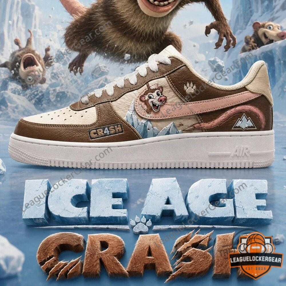 Ice Age Scrat Character Custom Air Force 1 Sneaker - LeagueLockerGear