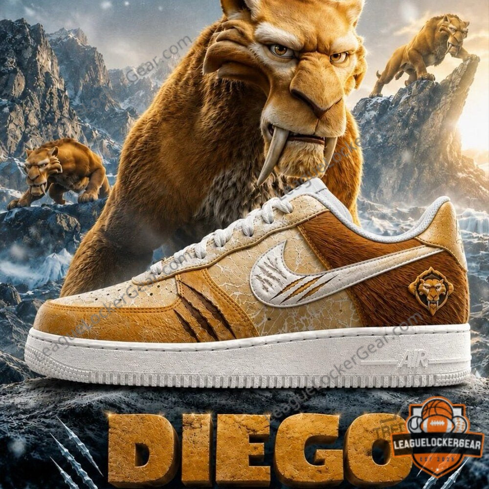 Ice Age Scrat Character Custom Air Force 1 Sneaker - LeagueLockerGear