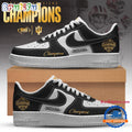 Indiana Hoosiers 2025 Big Ten Football Conference Champions Black White Air Force 1 Shoes Sneaker