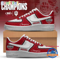 Indiana Hoosiers 2025 Big Ten Football Conference Champions Red White Air Force 1 Shoes Sneaker