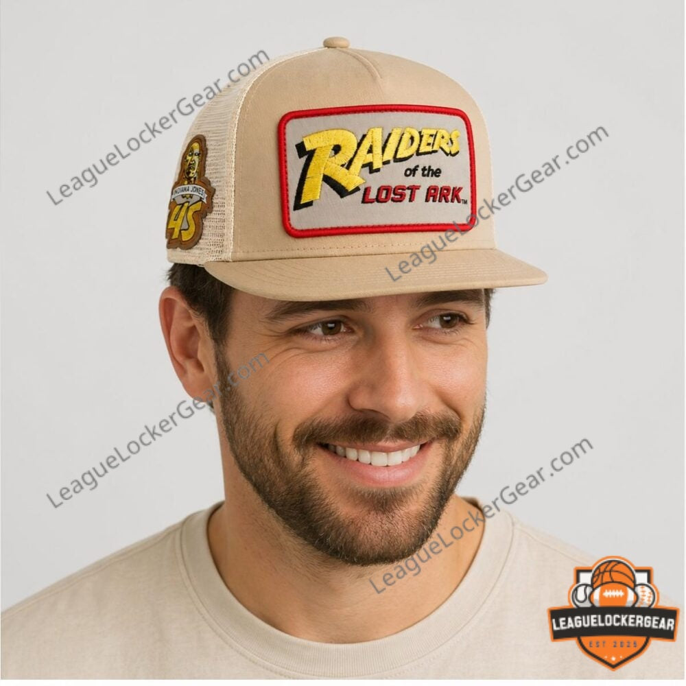 Indiana Jones Raiders of the Lost Ark 45th Anniversary 2026 Trucker Hat - LeagueLockerGear