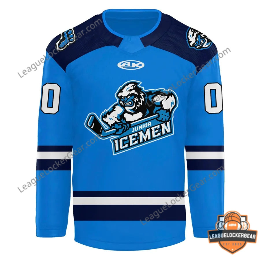 Jacksonville Icemen 10th Anniversary Junior Icemen Hockey Jersey - LeagueLockerGear