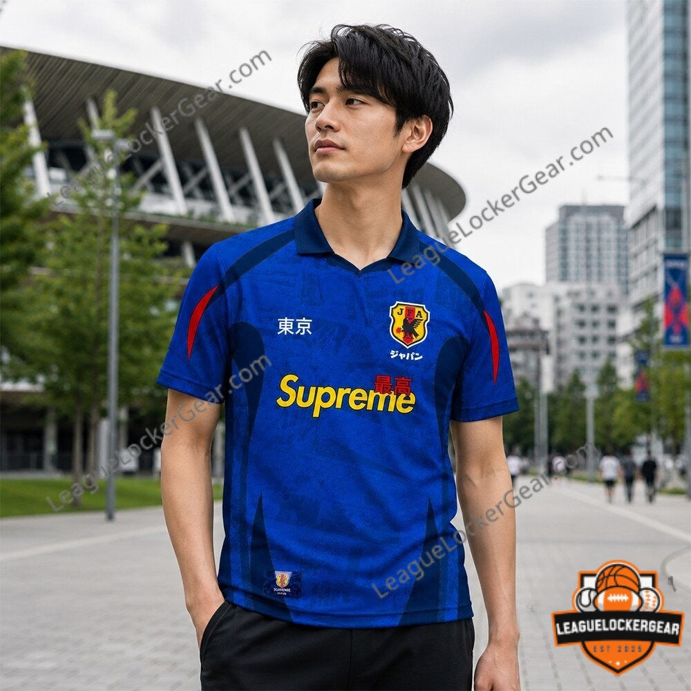Japan FIFA World Cup 2026 Supreme Collaboration Football Jersey - LeagueLockerGear