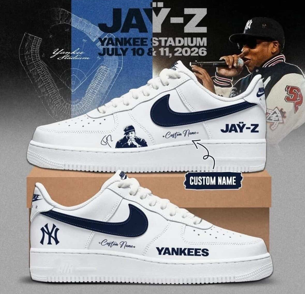 JAY-Z New York Yankees Yankee Stadium 2026 Custom Air Force 1 - LeagueLockerGear